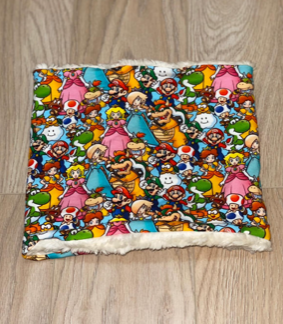 Snood Neck Warmer - Nintendo Characters Jersey with Fluffy Inside
